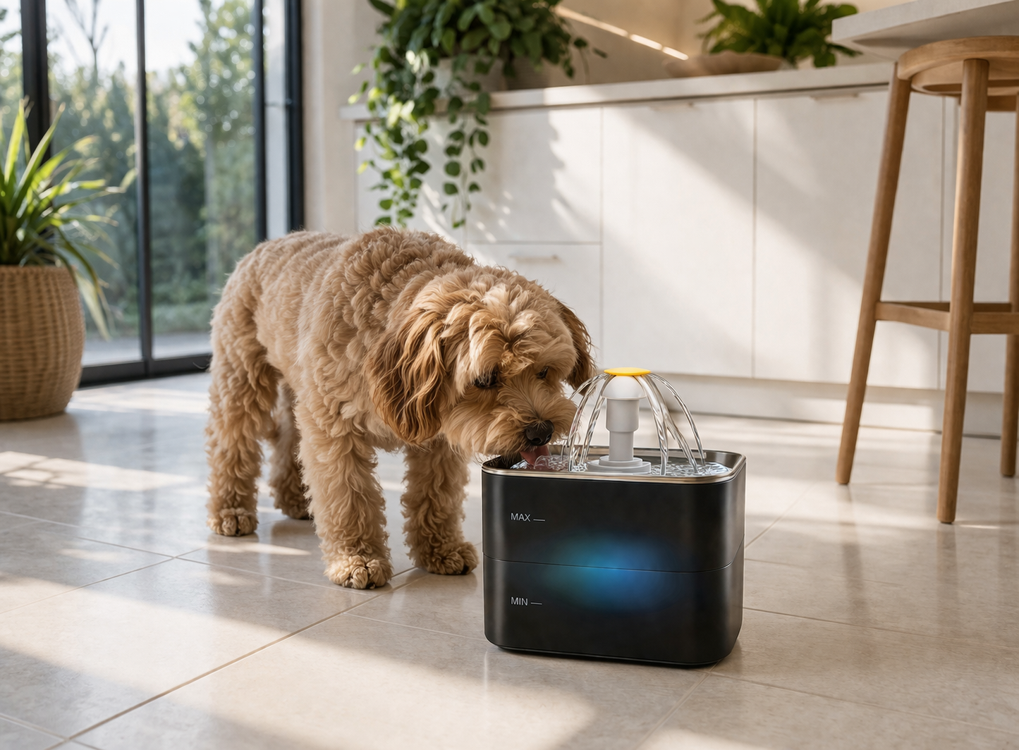 FlowPaw Stainless Pet Fountain – 3L