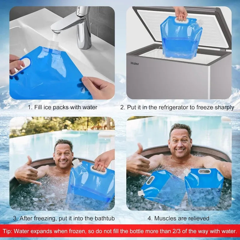 Primal Ice Reusable Cold Plunge Freezer Bags